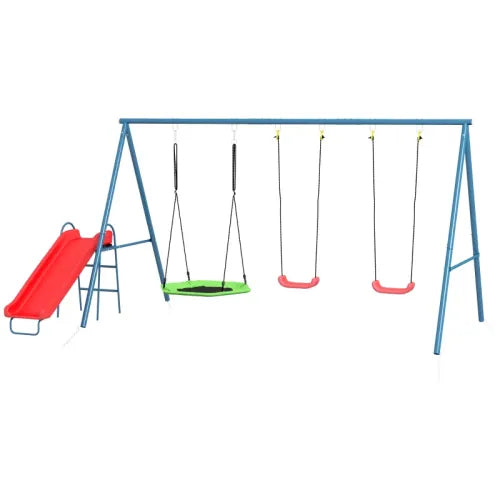 3 in 1 Design Swing Set,Metal Swing Set