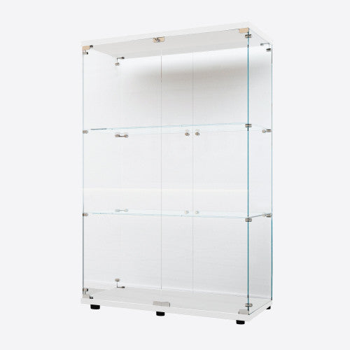 Tempered Glass Display Cabinet with LED Lighting