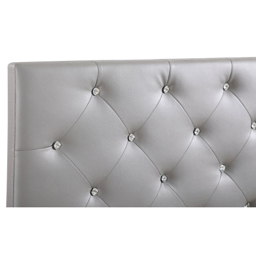 Stylish Casual Twin Headboard In Light Grey