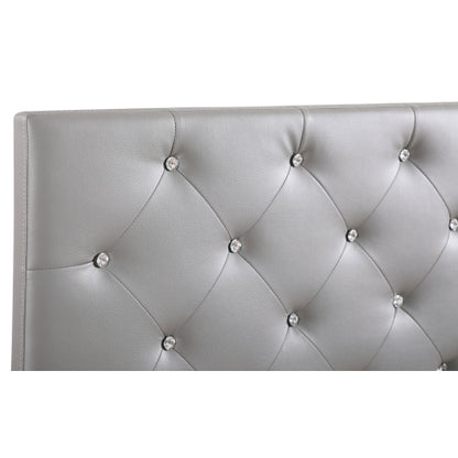 Stylish Casual Twin Headboard In Light Grey