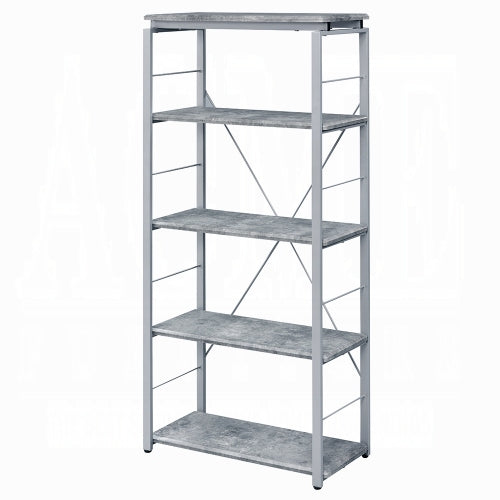 Metal Shelving Unit Bookshelf 1pc Home Office Furniture Wooden Storage Rack Shelves
