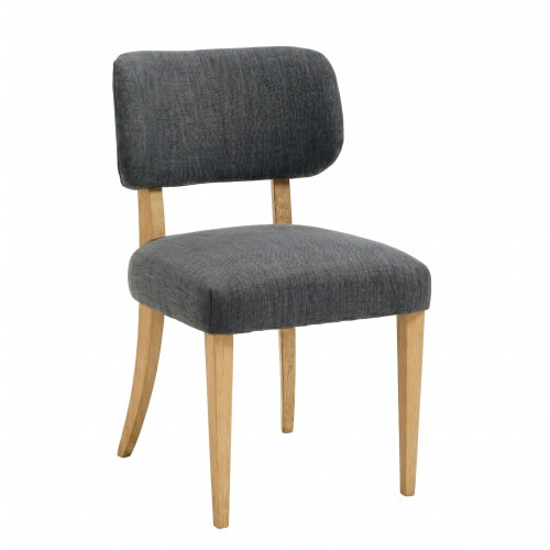 Wooden Dining Chairs Set of 2, Modern Fabric Upholstered Dining Room Chair Kitchen Chairs, Farmhouse Dinner Chair for Kitchen Dining Room