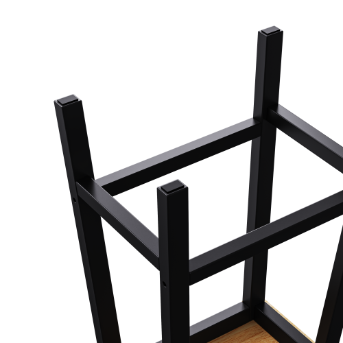 53inch Large Kitchen Island with 2 Bar Stools, Power Outlet,Door Internal Storage Rack, Kitchen Storage Cart on 5 Wheels with Drop Leaf, 5 Open Side Racks, 3 Drawers, for Kitchen,Dining Room,Black