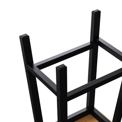 53inch Large Kitchen Island with 2 Bar Stools, Power Outlet,Door Internal Storage Rack, Kitchen Storage Cart on 5 Wheels with Drop Leaf, 5 Open Side Racks, 3 Drawers, for Kitchen,Dining Room,Black