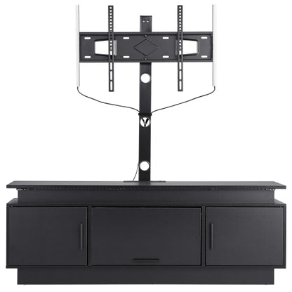 52 Inch Height Rotatable TV Stand with VESA Mount, Power Outlet & Music Sync LED Lights for 75 Inch TV