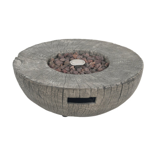 Patio MGO Propane Fire Pit, 30, 000BTU, Light Grey (Tank Cover Not Provided)