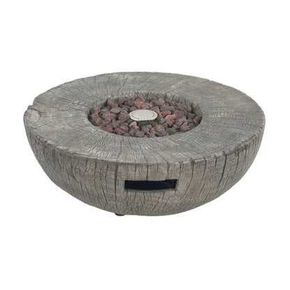 Patio MGO Propane Fire Pit, 30, 000BTU, Light Grey (Tank Cover Not Provided)