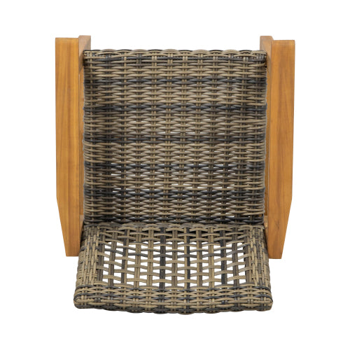 HAMPTON WOOD AND WICKER DINING CHAIR( SET OF 2 )