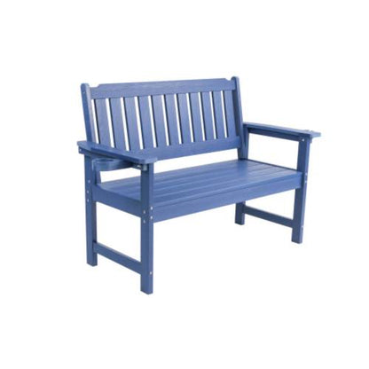 Minimalist dark blue bench Environmentally friendly and recyclable, suitable for both indoor and outdoor use. Just wipe it clean when it gets dirty