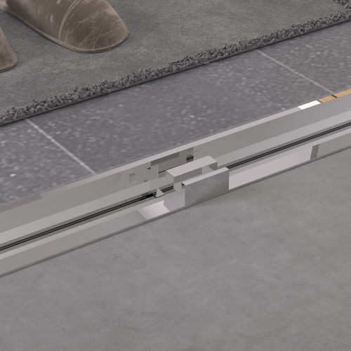 56-60"x74" Aluminum Frame Double Sliding Shower Door,Bypass Bathroom Sliding Door with Premium 1/4" (6mm) Clear Tempered Glass, Chrome Hardware Sliding Glass Shower Enclosure,Chrome Finished