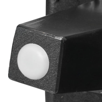 Button-Tufted Storage Ottoman Bench PU Leather Bench with Wood Legs Black