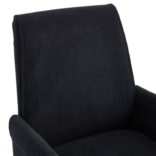 Mid-back liftable office chair, striped fabric, and ergonomically designed, is an excellent choice for working, studying or relaxing. The mid-back design provides a better sitting experience.Black