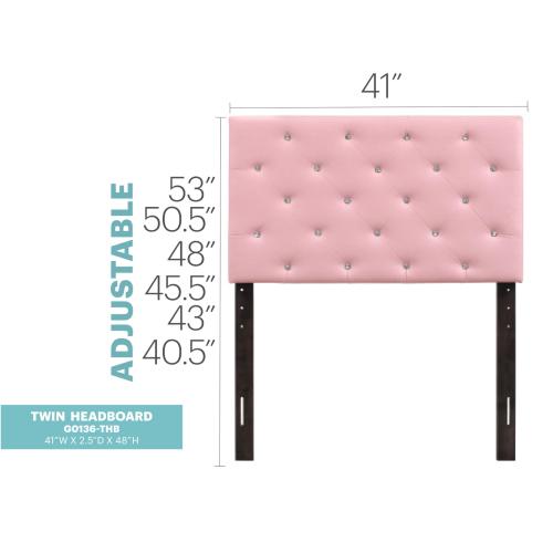 Twin Headboard , PINK