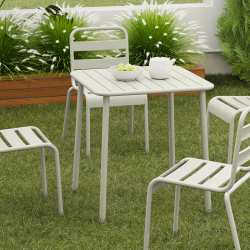Sera square table outdoor courtyard table villa open air dining table waterproof table retro American modern simple balcony table coffee table