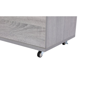 Gray 5-Drawer Dresser with Wheels – Modern Storage Cabinet