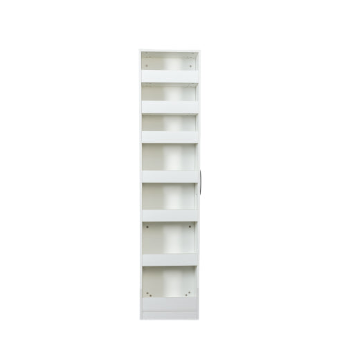 7 Tier Slim Pull Out Storage Shelf Narrow Gap Organizer For Kitchen Living Room