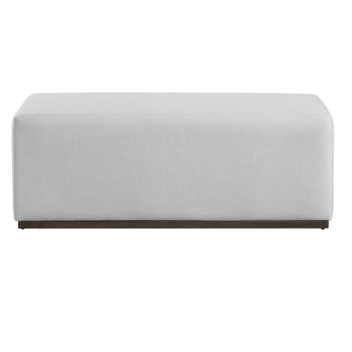 Modern Ottoman Footstool Upholstered Accent Stool for Living Room Bedroom