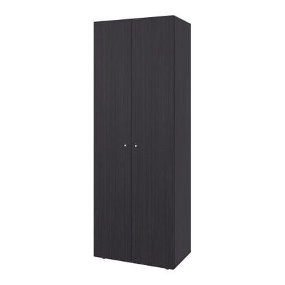 Armoire 66.9" H, 2 Doors, 4 Shelves, Black Wengue - Bedroom