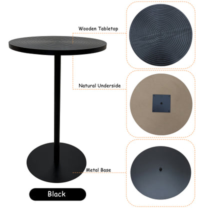 2-Piece Nesting Round Tables, Concentric Circle Top