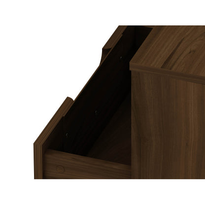 Chestnut Brown Mid-Century Modern Nightstand
