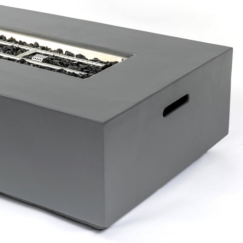 Concrete Propane/Natural Gas Fire Pit Table