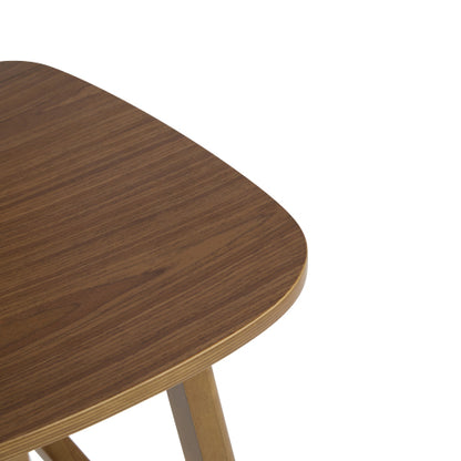 Indoor Wood Barstool, Walnut Finished, Set of 2