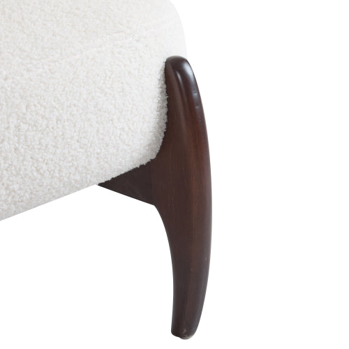 25.5inch Modern Boucle Lounge Chair with Solid Wood Frame, Soft and Durable Boucle Upholstery, Perfect for Living Room