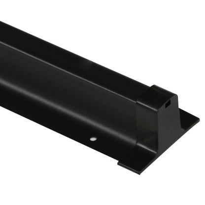 Outsunny 10ft Offset Patio Umbrella with Base, Double Top Hanging Aluminum Cantilever Umbrella with 360-degree Rotation, Easy Tilt, 8 Ribs, Crank, Cross Base, Cover, Strap, Coffee