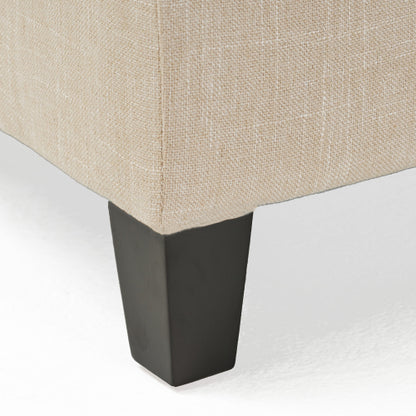 Upholstered Storage Ottoman, Solid Wooden Legs (old sku 57742.00LBE)