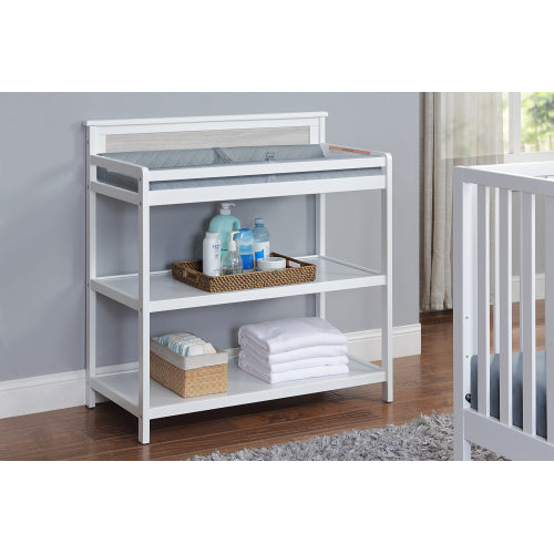 baby Changing Table White/Rockport Gray