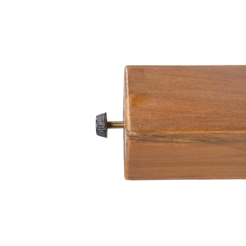 Acacia Wood Outdoor Club Chair with Beige Rope Arm and Beige Cushions,400 lbs Capacity