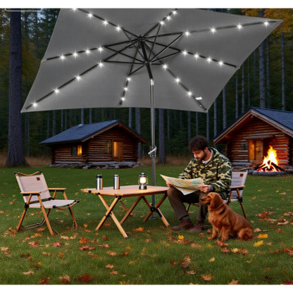 Sun Umbrella Solar Umbrella,Lighted Patio Umbrella