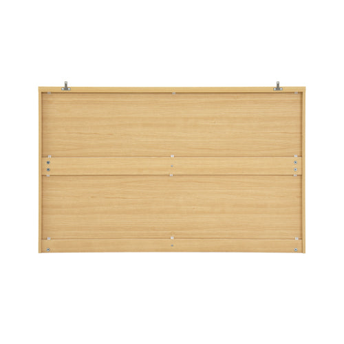 Modern Natural Wood 6 Drawer Dresser, Wave Panel Drawer Fronts, Storage Cabinet, Versatile Chest of Drawers for Bedroom, Living Room - Sleek & Spacious Home Storage Solution