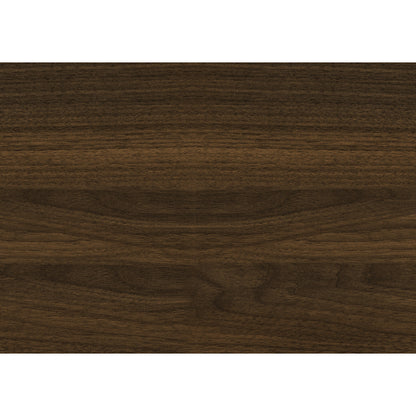 72 Inch Transitional Brown Laminate TV Stand with Black Wood Legs & Dual Storage Cabinets