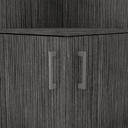 Bar Cabinet, Eight Bottle Cubbies, Two Large Open Shelves
