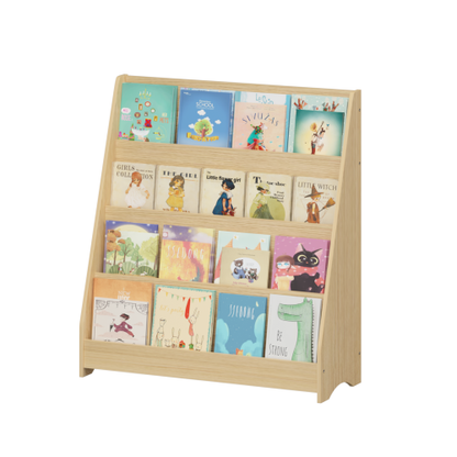 4-Tier Kids Bookshelf Display Shelf for Bedroom and Playroom