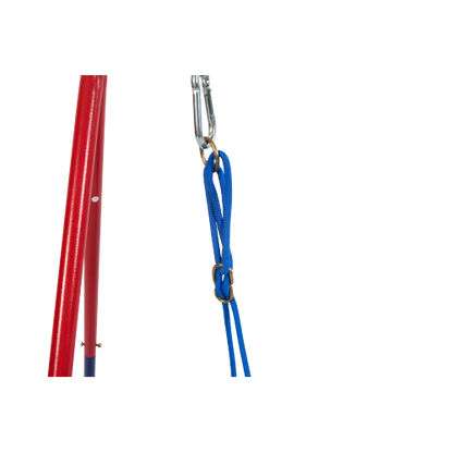 XNS067B green and blue interesting 2 in 1 baby swing mental plastic safe swing set 110lbs for outdoor playground for age 3+