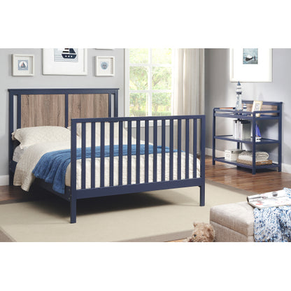 4-in-1 Convertible Crib Midnight Blue/Vintage Walnut