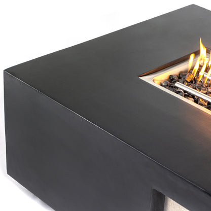 Concrete Propane Gas Fire Pit Table