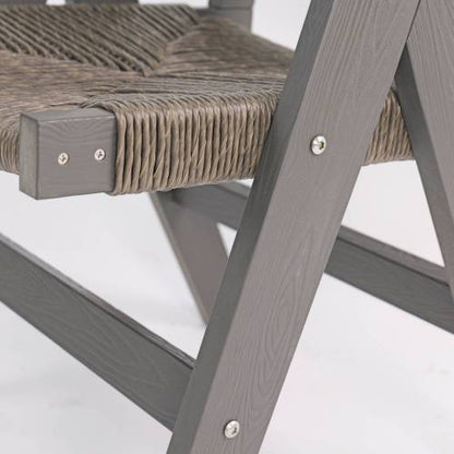 Lounge chair CHARCOAL GREY color, suitable for all seasons: Outdoor lounge chair