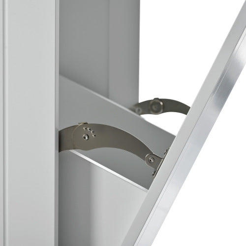 K Fluted Kitchen Island with Trash Can Storage Cabinet, Power Outlet, Internal Storage Rack, Rolling Kitchen Islands on 5 Wheels with 3 Drawer