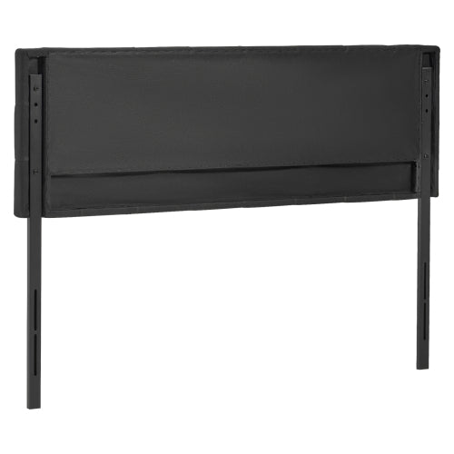 Headboard, Queen Size Headboard with Adjustable Height, Comfortable Diamond Tufted for Queen Size Bed, W62.2 x H(42.72-54.53) x D2.76 in, Ideal for Bedroom, Hotel, Homestay, Dormitory, Black