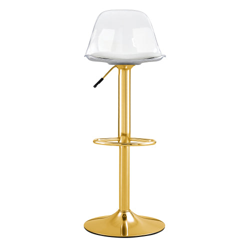 Modern minimalist bar chairs and bar stools. Can rotate 360 ¡ã and adjust lifting. PET backrest and PU seats. Set of 2. Suitable for bars, restaurants, and front desk cashiers.