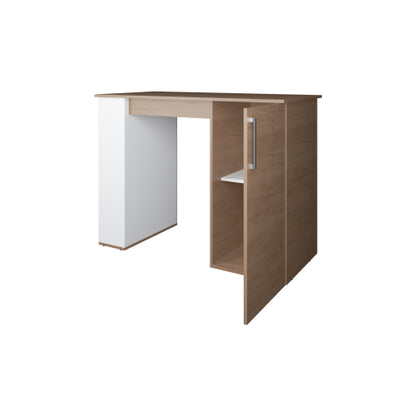 Bar Kitchen Island, Kitchen, White / Macadamia