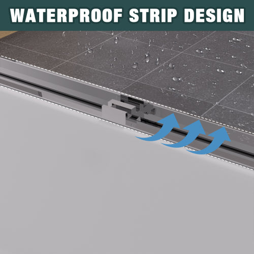 56-60"x58" Aluminum Frame Double Sliding Bathtub Screen, Bypass Bathroom Sliding Door with Premium 1/4" (6mm) Clear Tempered Glass, Chrome Hardware Sliding Glass Shower Enclosure,Chrome Finished