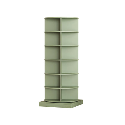 Green 6-Layer 360 Degree Rotating Shoe Cabinet Large Capacity Space Saving Household Shoe Storage Rack