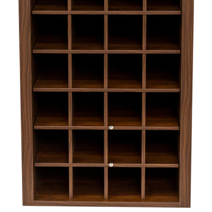 brown walnut color modular 32  wine bar cabinet Buffet Cabinet