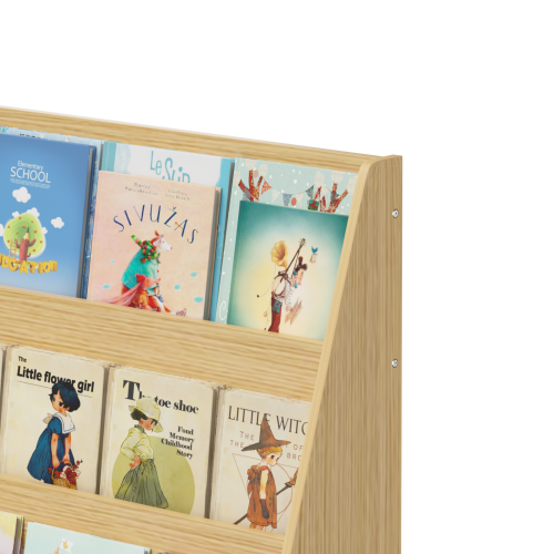 4-Tier Kids Bookshelf Display Shelf for Bedroom and Playroom