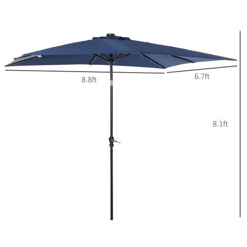 Sun Umbrella Solar Umbrella, Lighted Patio Umbrella