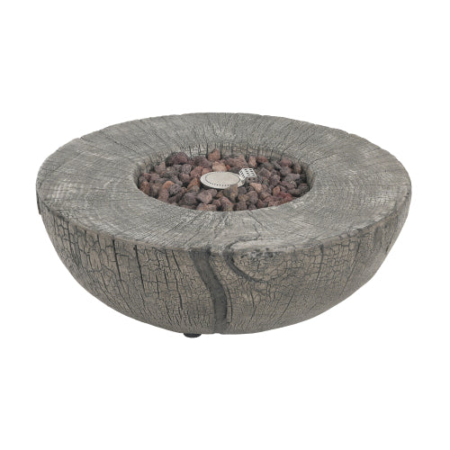 Patio MGO Propane Fire Pit, 30, 000BTU, Light Grey (Tank Cover Not Provided)